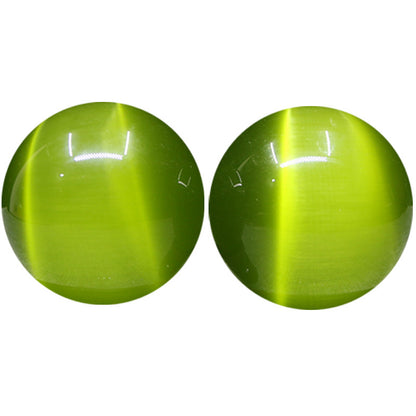 Green Crystal Ball Decor - Cat's Eye Stone Fitness Ball