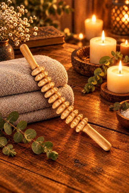 Curved Wooden Massage Roller